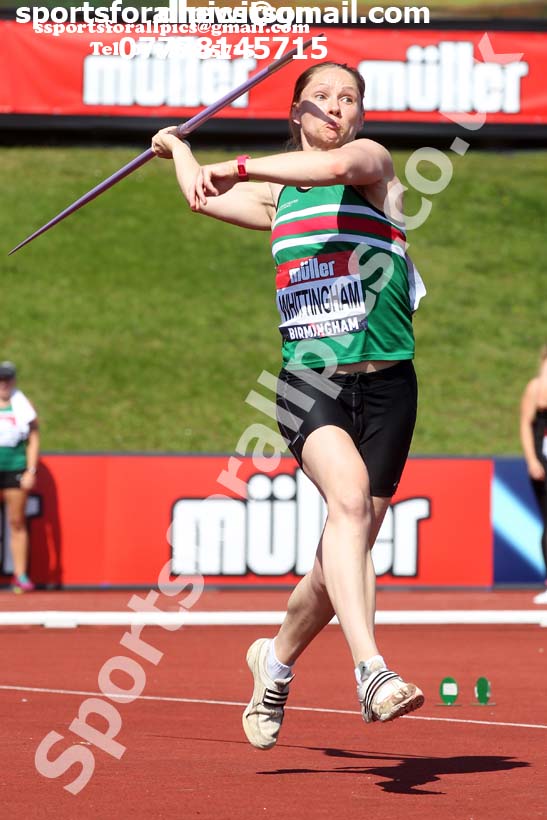 Womens javelin, 2019 Muller British Championships, Alexander Stadium, Birmingham. Photo: David T. Hewitson/Sports for All Pics